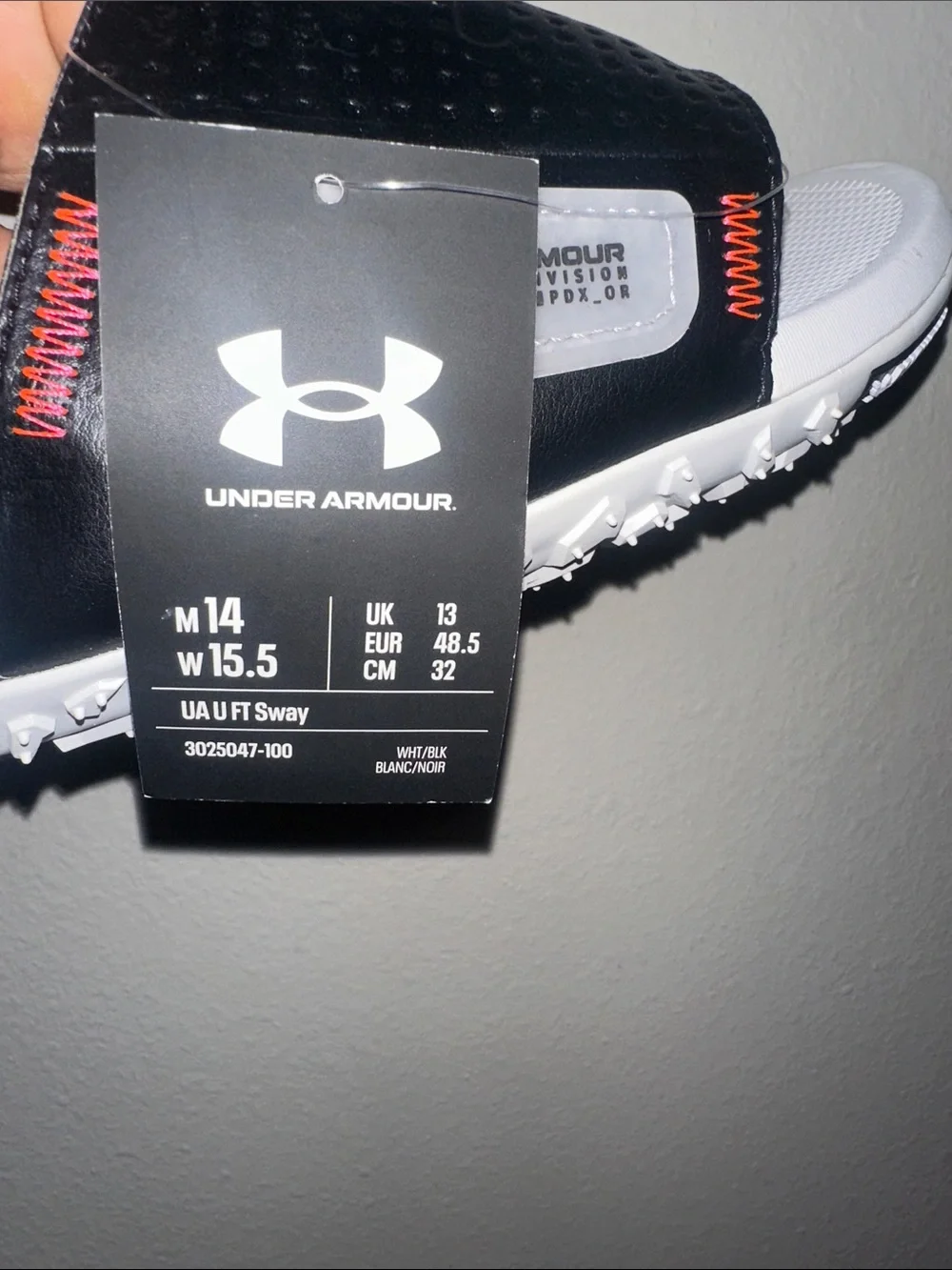 UNDER ARMOUR Unisex UA FT Sway Slides NEW, size 14M, 15.5,very comfy, last one!